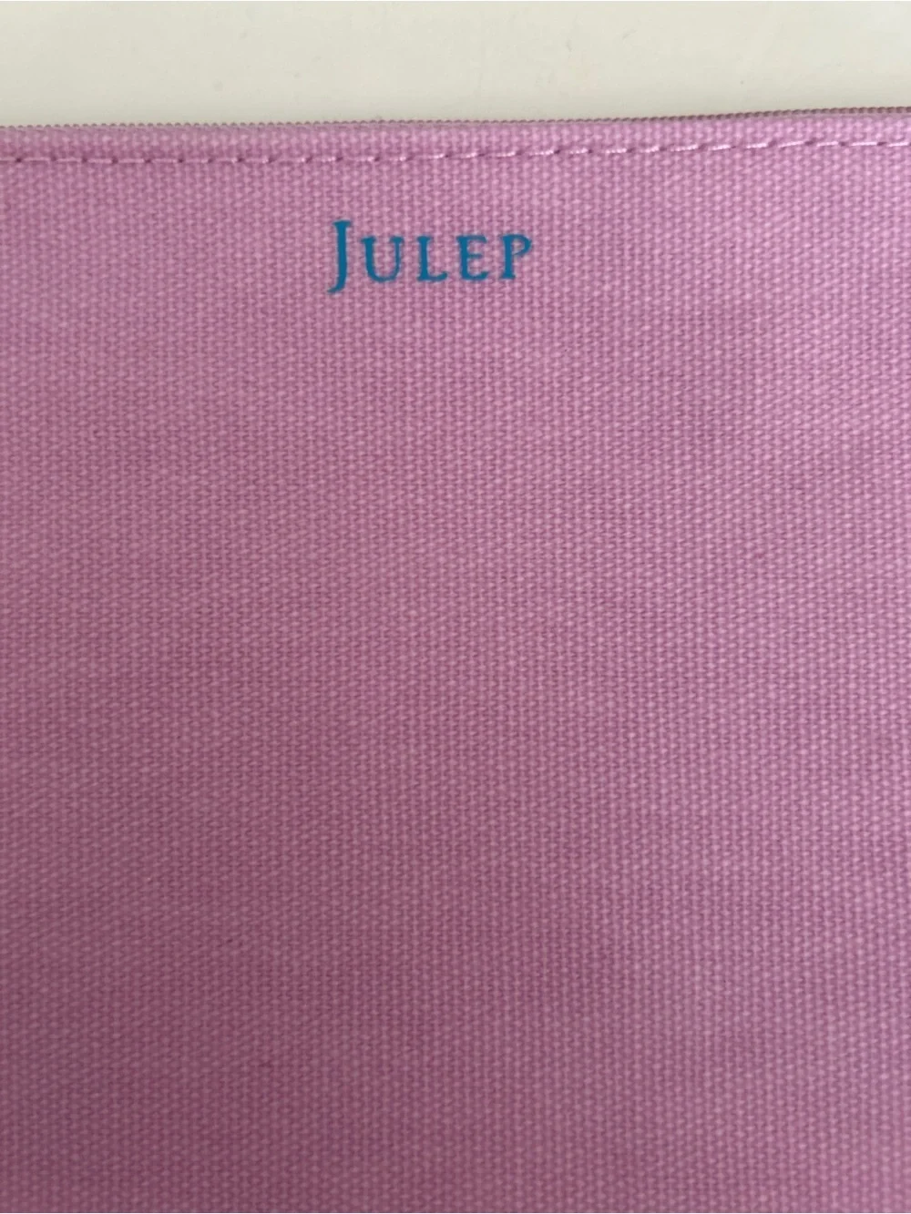 Julep Lavender Canvas Makeup Pouch - Slim Cosmetic Bag